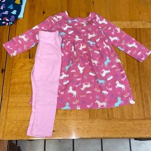 💜3 for $45 2T Girls Long sleeve dress with pants